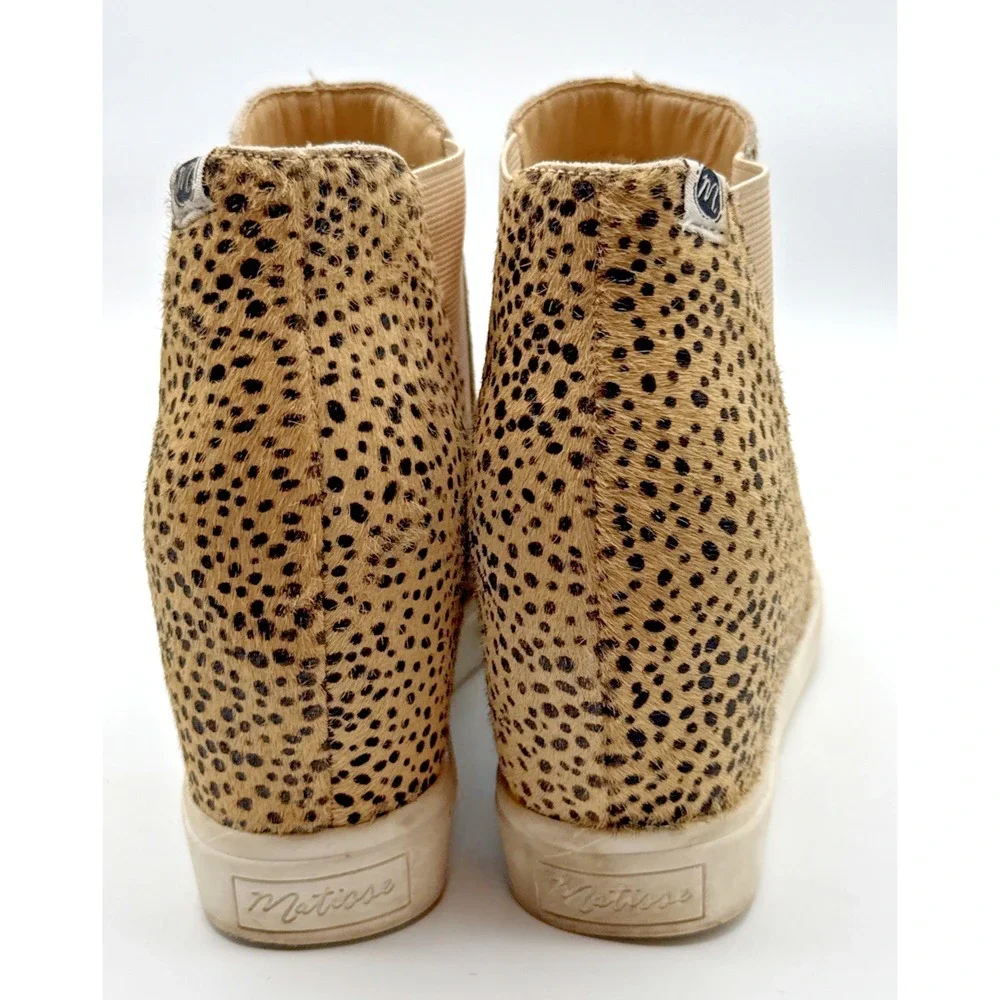 Coconuts by Matisse Spencer Hi-Top Slip-On Shoe Size 7.5M cheetah women